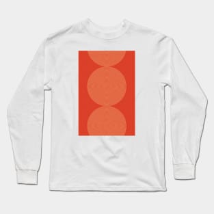 Radial Mid Century Geometric Art, Modern Wall Art Long Sleeve T-Shirt